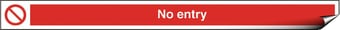 picture of No Entry Sign - 400 X 35Hmm - Self Adhesive Vinyl - [AS-PR164-SAV]