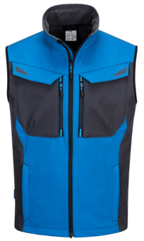 Picture of Portwest - T751 - WX3 Softshell Gilet 3L - Polyester Micro Polar Fleece - Persian Blue - 310g - PW-T751PBR