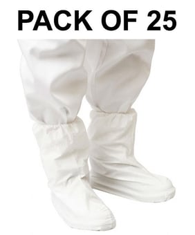 picture of Portwest - BizTex Microporous White Boot Cover - Type PB [6] - Pack of 25 - [PW-ST45WHR]