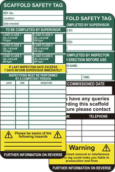 Picture of Scaffold Tag Inserts (Pack of 10)  - SCXO-CI-TG0110