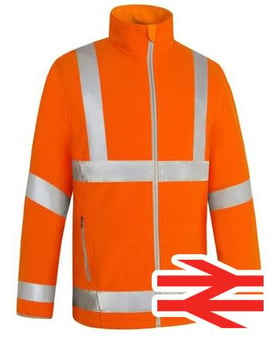 picture of Aqua Premium Orange Hi-Vis Fleece - FU-FJ077