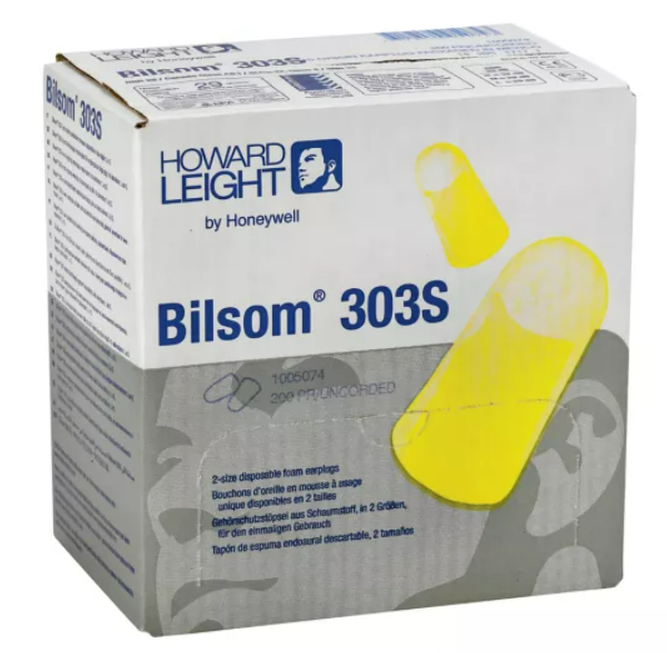 Howard Leight BILSOM 303 Disposable Foam Earplugs Small - Uncorded - [HW-1005074]