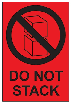 Picture of Slingsby Self Adhesive Packaging Labels - 150 x 100mm - Do Not Stack - Roll of 1000 - [SLB-423463] - (LP)