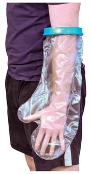 picture of Aidapt VM200SW Waterproof Cast and Bandage Protector - Configuration Wide Adult Short Arm - [AID-VM200SW]