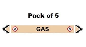 picture of Flow Marker - Gas - Yellow Ochre -Pack of 5 - [CI-13440]