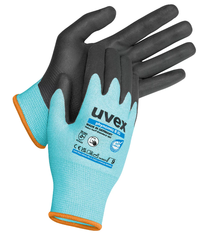 Uvex Phynomic B XG Cut Protection Glove Blue/Black - TU-60044
