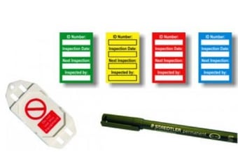 Picture of Harness Inspection Kit Mixed Colour (40 inserts, 10 green/yellow/red/blue inserts,1 pen) - [SCXO-CI-TG64K-MIX]