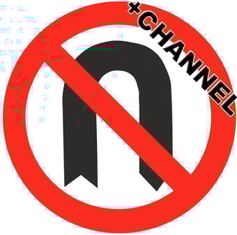 Picture of Traffic No U Turn Sign With Fixing Channel - FIXING CLIPS REQUIRED - Class 1 Ref BSEN 12899-1 2001 - 600mm Dia - Reflective - 3mm Aluminium - [AS-TR3-ALUC]