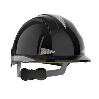 picture of JSP EVOLite Safety Helmet with CR2 - Wheel Ratchet - Vented - Black - [JS-AJB170-401-100]