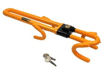 picture of Rocwood Car Steering Wheel Lock - Yellow/Black - [SG-RWSWL6]