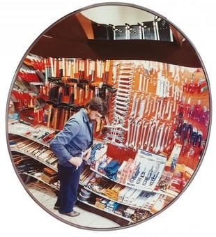 Picture of DETECTIVE-X (Acrylic) Internal Mirror Complete with 25cm Wall Mount Bracket - 400mm  - [MV-251.17.667]