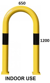 picture of BLACK BULL Protection Guard XL - Indoor Use - (H)1200 x (W)650mm - Yellow/Black - [MV-195.26.829] - (LP)