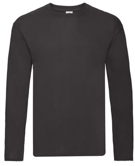 Picture of Fruit Of The Loom Men's Original Long Sleeve T-Shirt - Black - BT-61428-36