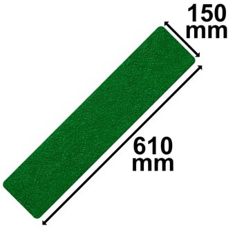 picture of Heskins Self Adhesive Anti Slip Strips - Green - 610 x 150mm - [HE-H3401G]