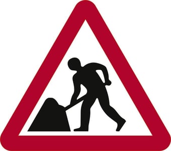 picture of Spectrum Road Works – Classic Roll Up Traffic Sign 750mm Tri – [SCXO-CI-14120]
