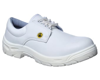 Picture of Portwest Compositelite ESD Laced Safety White Shoe - PW-FC01WHR - (DISC-R)