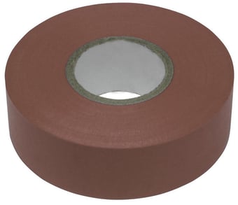 Picture of Brown PVC Insulating Tape - 19mm x 20 meters - Sold Per Roll - [EM-BROWN]