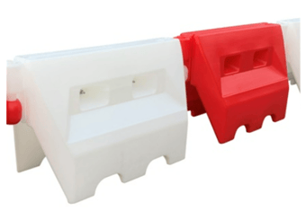 picture of TRAFF-TEX - Traffic Separators - Red or White - 1m - UV Stabilised - Pack of 21 - [OS-TRSP-RDWHT]