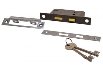 Picture of NP 3 Lever Sash Lock - FD60 - 63mm - Handle Required - [CI-SP70L]