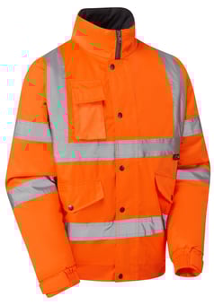 picture of Supertouch Hi Vis Orange Fleece Lined Bomber Jacket - ST-SHV-05481-7