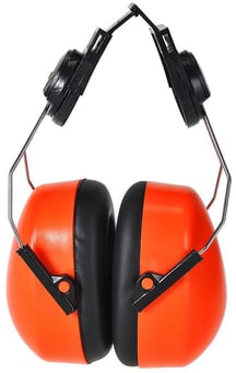 Picture of Portwest - PS47 - Endurance HV Clip-On Ear Protector - Orange - NRR 24dB - [PW-PS47ORR]