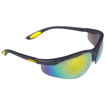 Picture of Dewalt - Reinforcer Safety Glasses - Fire Mirrored Lens - EN166.1.F - [RN-DPG58-6D]