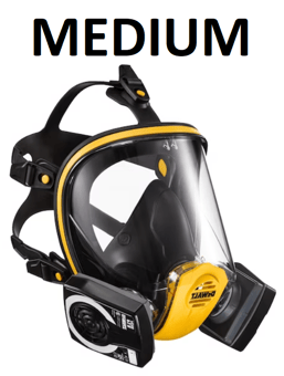 picture of Dewalt Reusable Full Face Mask Respirator with P3 Filters Medium - [FDC-DXIR1FFMMP3]