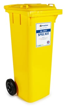 picture of FyterTech 120L Oil Only Spill Kit - 2 Wheeled Bin - [DA-27-1120]
