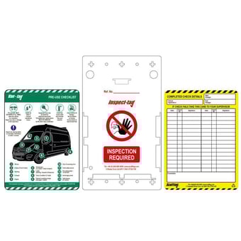 Picture of Scafftag Van Tag - Box of 1 Holder, 5 Inserts - [SC-ENT-ETI-VAN-1A]