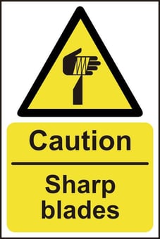 Picture of Spectrum Caution Sharp Blades - SAV 200 x 300mm - SCXO-CI-13987