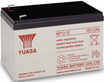 picture of Yuasa NP12-12 20HR Valve Regulated Lead Acid Battery - 12v 12Ah - [BRH-SLAYUANP12-12]