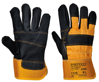 picture of Portwest A200 Furniture Hide Cow Leather Glove Yellow - [PW-A200YER]