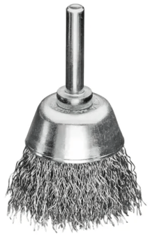 picture of Lessmann Cup Brush with Shank D40mm x H15mm - 0.30 Steel Wire - [TB-LES434162]