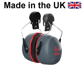 picture of JSP - Sonis® 3 Helmet Mounted Ear Defenders - SNR 36 - [JS-AEB040-0C1-A00]