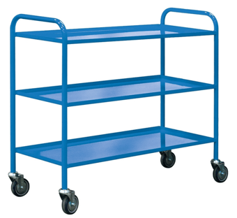 picture of QMP Economy Shelf Truck - 3 Tiers - Dark Blue - 960H x 495W x 1100D mm - [QM-RTLD9649113B] - (LP)