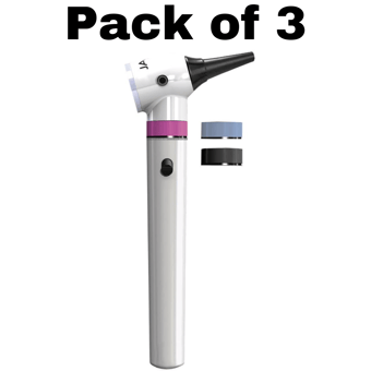 picture of Keeler Jazz LED Pocket Otoscope - With Interchangeable Coloured Rings - Pack of 3 - [ML-W4235-PACK]