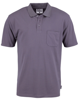 Picture of JCB - Essential Grey Polo Shirt With Pocket - 220gsm - PS-D+AK