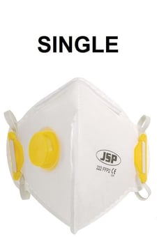 picture of JSP Olympus FFP2 Valved Fold Flat Disposable Mask - Single - [JS-BEB120-101-A00]