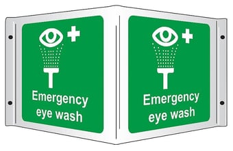 Picture of Emergency Eye Wash - Rigid 3D Projection Sign - [SA-SS8004R]