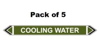 picture of Flow Marker - Cooling Water - Green - Pack of 5 - [CI-13411]