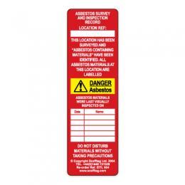 picture of Scafftag Asbestos Tag - Red Danger of Asbestos Insert - [SC-EITL-604]