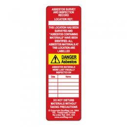 picture of Scafftag Asbestos Tag - Red Danger of Asbestos Insert - [SC-EITL-604]