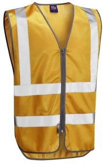 Picture of Commodore - Single Colour Reflective Waistcoat - Gold Yellow - Non EN471 - LE-W35-GO - (DISC-X)