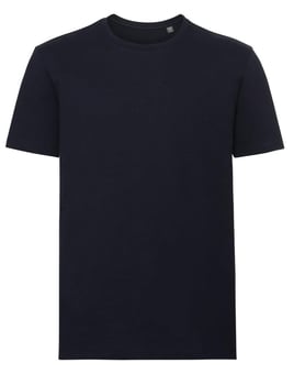 picture of Russell Men's Authentic Tee Pure Organic - French Navy Blue - BT-R108M-FNVY