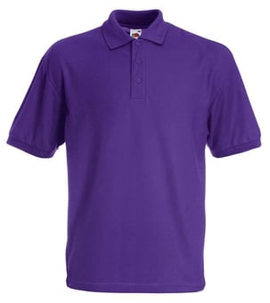 Picture of Fruit of The Loom Men's Polycotton Poloshirt - Purple - BT-63402-PRP