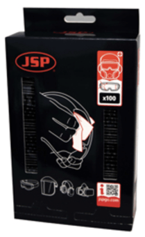 Picture of JSP - Box of 100 Pre-Moistened PPE Alcohol Free Lens Cleaning Wipes Sachet - [JS-ASU200-000-100]