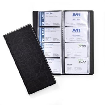 picture of Durable - VISIFIX® 192 Business Card Album - Black - [DL-240201]