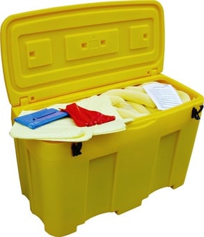 picture of Outdoor Storage Unit 400lt Capacity - Without Wheels - Yellow - JO-JBS400-COYE - (HP)