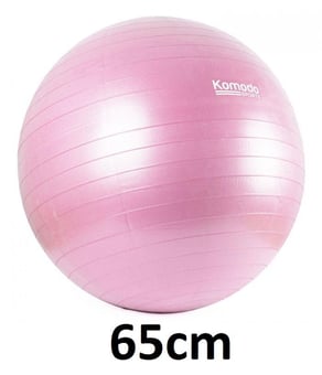 picture of Komodo Yoga Exercise Ball - 65cm Pink - [TKB-YGO-BAL-65CM-PNK]