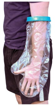 picture of Aidapt VM200S Waterproof Cast and Bandage Protector - Configuration Adult Short Arm - [AID-VM200S]